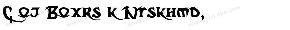 Dark Crystal Outline字体转换